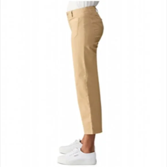 Women's Juliet Black Twill Crop Pants - Picture 3 of 8